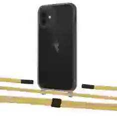 Чохол Upex Crossbody Protection Case для iPhone 12 mini Dark with Twine Sunflower and Fausset Matte Black (UP84237)