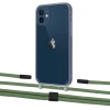 Чехол Upex Crossbody Protection Case для iPhone 12 mini Dark with Twine Mint and Fausset Matte Black (UP84240)