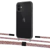 Чехол Upex Crossbody Protection Case для iPhone 12 mini Dark with Twine Mulberry and Fausset Matte Black (UP84241)