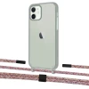 Чохол Upex Crossbody Protection Case для iPhone 12 mini Dark with Twine Mulberry and Fausset Matte Black (UP84241)