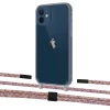 Чехол Upex Crossbody Protection Case для iPhone 12 | 12 Pro Dark with Twine Mulberry and Fausset Matte Black (UP84190)