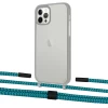 Чохол Upex Crossbody Protection Case для iPhone 12 | 12 Pro Dark with Twine Cyan and Fausset Matte Black (UP84191)