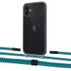 Чехол Upex Crossbody Protection Case для iPhone 12 mini Dark with Twine Cyan and Fausset Matte Black (UP84242)