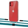 Чохол Upex Crossbody Protection Case для iPhone 12 | 12 Pro Dark with Twine Cyan and Fausset Matte Black (UP84191)