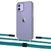 Чохол Upex Crossbody Protection Case для iPhone 12 mini Dark with Twine Cyan and Fausset Matte Black (UP84242)