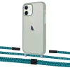 Чохол Upex Crossbody Protection Case для iPhone 12 mini Dark with Twine Cyan and Fausset Matte Black (UP84242)