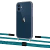 Чохол Upex Crossbody Protection Case для iPhone 12 mini Dark with Twine Cyan and Fausset Matte Black (UP84242)