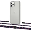 Чохол Upex Crossbody Protection Case для iPhone 12 | 12 Pro Dark with Twine Blue Marine and Fausset Matte Black (UP84195)