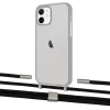Чохол Upex Crossbody Protection Case для iPhone 12 mini Dark with Twine Black  and Fausset Silver (UP84248)