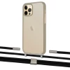 Чехол Upex Crossbody Protection Case для iPhone 12 | 12 Pro Dark with Twine Black  and Fausset Silver (UP84197)