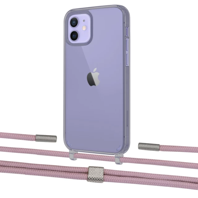 Чехол Upex Crossbody Protection Case для iPhone 12 mini Dark with Twine Rose Gold and Fausset Silver (UP84250)