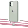 Чохол Upex Crossbody Protection Case для iPhone 12 mini Dark with Twine Coral and Fausset Silver (UP84251)