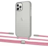 Чехол Upex Crossbody Protection Case для iPhone 12 | 12 Pro Dark with Twine Coral and Fausset Silver (UP84200)