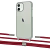 Чохол Upex Crossbody Protection Case для iPhone 12 mini Dark with Twine Red and Fausset Silver (UP84252)