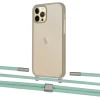 Чохол Upex Crossbody Protection Case для iPhone 12 | 12 Pro Dark with Twine Pistachio and Fausset Silver (UP84204)