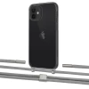 Чехол Upex Crossbody Protection Case для iPhone 12 | 12 Pro Dark with Twine Gray and Fausset Silver (UP84205)