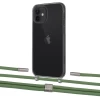 Чохол Upex Crossbody Protection Case для iPhone 12 | 12 Pro Dark with Twine Mint and Fausset Silver (UP84206)