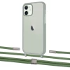 Чехол Upex Crossbody Protection Case для iPhone 12 mini Dark with Twine Mint and Fausset Silver (UP84257)