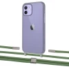 Чохол Upex Crossbody Protection Case для iPhone 12 | 12 Pro Dark with Twine Mint and Fausset Silver (UP84206)