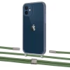 Чохол Upex Crossbody Protection Case для iPhone 12 | 12 Pro Dark with Twine Mint and Fausset Silver (UP84206)