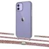 Чохол Upex Crossbody Protection Case для iPhone 12 | 12 Pro Dark with Twine Mulberry and Fausset Silver (UP84207)