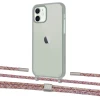 Чехол Upex Crossbody Protection Case для iPhone 12 | 12 Pro Dark with Twine Mulberry and Fausset Silver (UP84207)