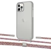 Чехол Upex Crossbody Protection Case для iPhone 12 | 12 Pro Dark with Twine Mulberry and Fausset Silver (UP84207)