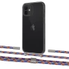 Чохол Upex Crossbody Protection Case для iPhone 12 | 12 Pro Dark with Twine Blue Sunset and Fausset Silver (UP84210)