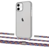 Чохол Upex Crossbody Protection Case для iPhone 12 | 12 Pro Dark with Twine Blue Sunset and Fausset Silver (UP84210)