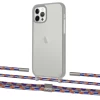 Чохол Upex Crossbody Protection Case для iPhone 12 | 12 Pro Dark with Twine Blue Sunset and Fausset Silver (UP84210)