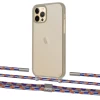 Чохол Upex Crossbody Protection Case для iPhone 12 | 12 Pro Dark with Twine Blue Sunset and Fausset Silver (UP84210)