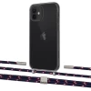 Чохол Upex Crossbody Protection Case для iPhone 12 | 12 Pro Dark with Twine Blue Marine and Fausset Silver (UP84212)