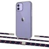 Чохол Upex Crossbody Protection Case для iPhone 12 | 12 Pro Dark with Twine Blue Marine and Fausset Silver (UP84212)