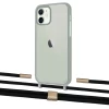 Чохол Upex Crossbody Protection Case для iPhone 12 mini Dark with Twine Black  and Fausset Gold (UP84265)