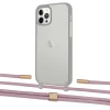 Чехол Upex Crossbody Protection Case для iPhone 12 | 12 Pro Dark with Twine Rose Gold and Fausset Gold (UP84216)