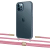 Чехол Upex Crossbody Protection Case для iPhone 12 | 12 Pro Dark with Twine Coral and Fausset Gold (UP84217)