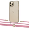 Чехол Upex Crossbody Protection Case для iPhone 12 | 12 Pro Dark with Twine Coral and Fausset Gold (UP84217)