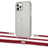 Чохол Upex Crossbody Protection Case для iPhone 12 | 12 Pro Dark with Twine Red and Fausset Gold (UP84218)