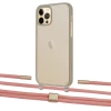 Чохол Upex Crossbody Protection Case для iPhone 12 | 12 Pro Dark with Twine Cantaloupe and Fausset Gold (UP84219)