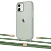 Чехол Upex Crossbody Protection Case для iPhone 12 | 12 Pro Dark with Twine Mint and Fausset Gold (UP84223)