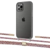 Чохол Upex Crossbody Protection Case для iPhone 12 | 12 Pro Dark with Twine Mulberry and Fausset Gold (UP84224)