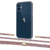 Чохол Upex Crossbody Protection Case для iPhone 12 | 12 Pro Dark with Twine Mulberry and Fausset Gold (UP84224)