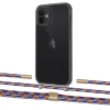 Чехол Upex Crossbody Protection Case для iPhone 12 | 12 Pro Dark with Twine Blue Sunset and Fausset Gold (UP84227)