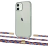 Чехол Upex Crossbody Protection Case для iPhone 12 | 12 Pro Dark with Twine Blue Sunset and Fausset Gold (UP84227)