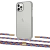 Чехол Upex Crossbody Protection Case для iPhone 12 | 12 Pro Dark with Twine Blue Sunset and Fausset Gold (UP84227)