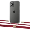 Чехол Upex Crossbody Protection Case для iPhone 12 Pro Max Dark with Twine Red and Fausset Gold (UP84320)