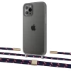 Чехол Upex Crossbody Protection Case для iPhone 12 Pro Max Dark with Twine Blue Marine and Fausset Gold (UP84331)