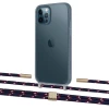 Чохол Upex Crossbody Protection Case для iPhone 12 Pro Max Dark with Twine Blue Marine and Fausset Gold (UP84331)