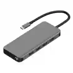 USB-хаб Wiwu Alpha 12 in 1 Grey 