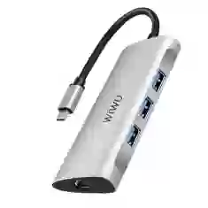 USB-хаб Wiwu Alpha 5 in 1 A631STR Silver 
